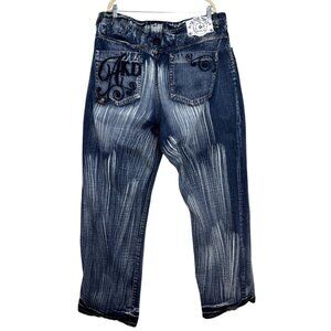 Akademiks Jeans Baggy Hip Hop Skater RN.0100964 Blue Jeanius Y2K Mens Size 42